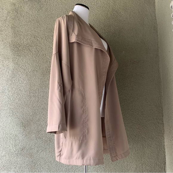 “Max Studio” Classic Waterfall Tan Jacket NWT size L - Picture 7 of 12